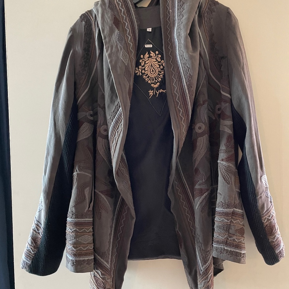 Johnny Was hooded cardigan